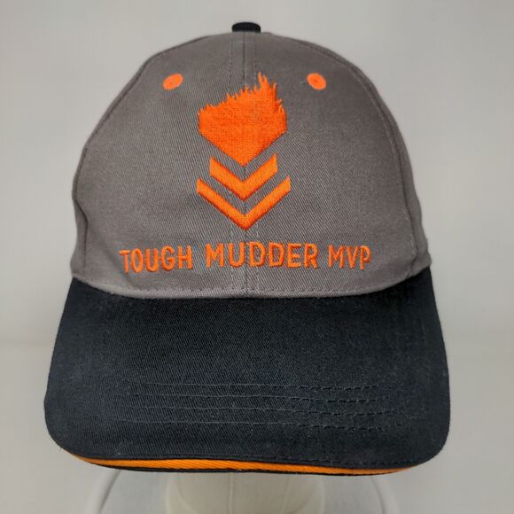 Tough Mudder MVP Snapback Hat Gray One Size Embroidered Adjustable - Picture 2 of 6